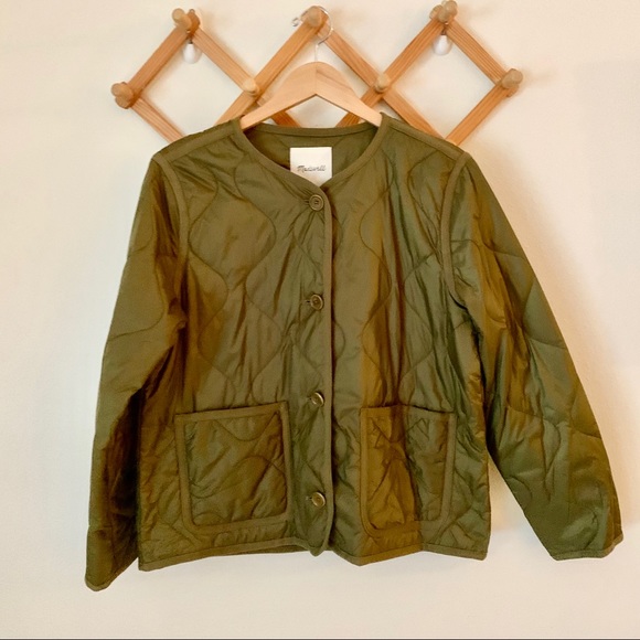 Madewell Jackets & Blazers - Madewell Quilted Liner Jacket in Vintage Moss